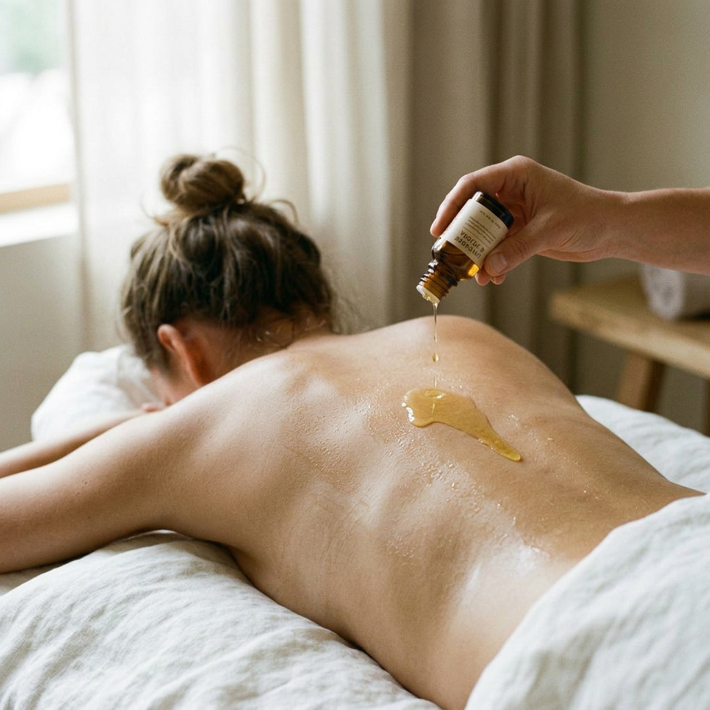 Aromaterapie masáž s esenciálními oleji